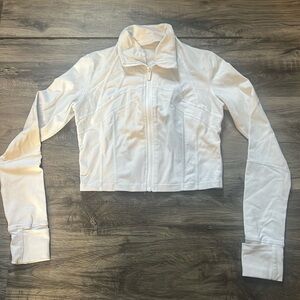 Athletic cropped sports sweater/ cover up